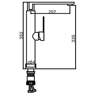 Смеситель для раковины Frap F10899-1 хром